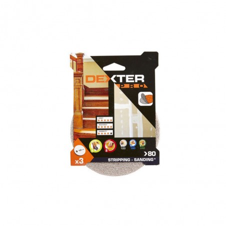 Lot de 3 disques abrasifspro 125 mm Grains 80