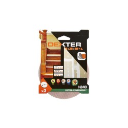 Lot de 3 disques abrasifspro 125 mm Grains 240