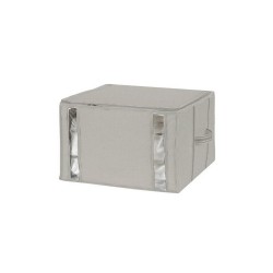 Sac gain de place Granit gris clair H.33 x l.36 x p.42 cm