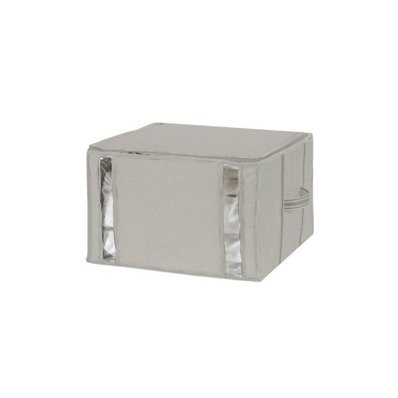 Sac gain de place Granit gris clair H.33 x l.36 x p.42 cm