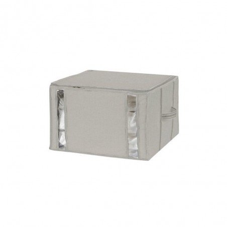 Sac gain de place Granit gris clair H.33 x l.36 x p.42 cm