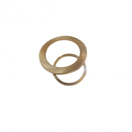 Collerette ronde nickelbrosse pour spot combo orientable