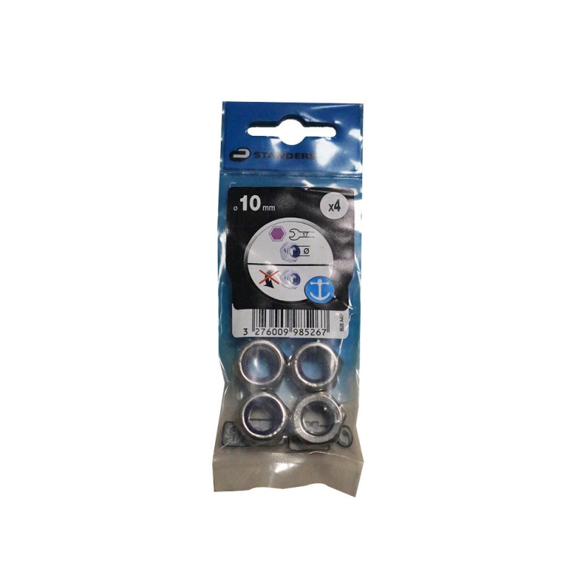 Ecrou indesserrable 10 inox S4