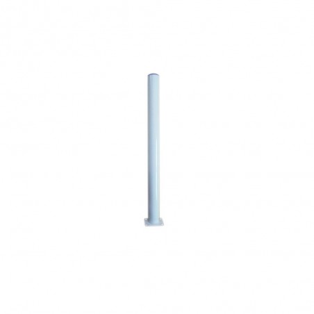 Lot de 4 Pieds De Table Cylindrique Fixes Métal époxy Blanc 71 Cm