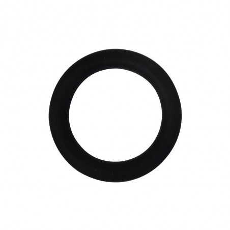 Lot de 10 anneaux de tringle à rideau Charme 28 mm plastique noir mat