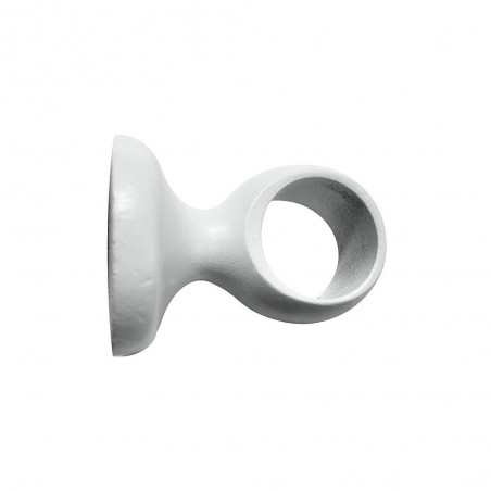 Support de tringle à rideau28 Mm blanc satiné