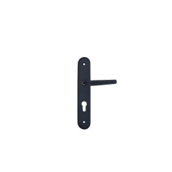 Poignée de porte Pianosa-york trou de cylindre ALPERTEC aluminium entraxe 195