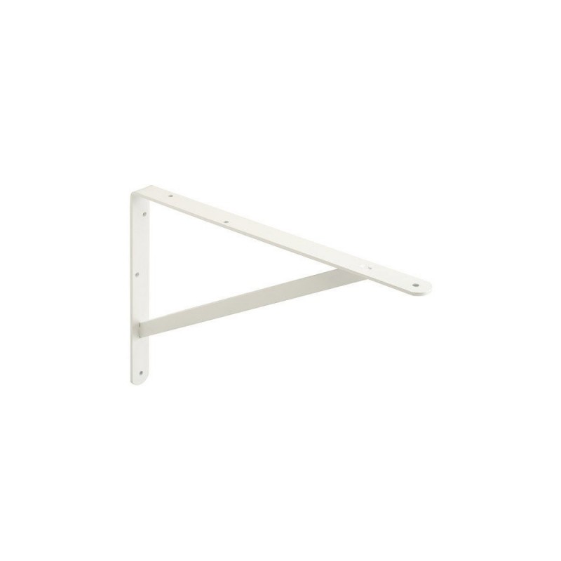 Equerre Dolmen en acier peint P.26.8 x H.40 cm blanc