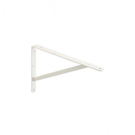 Equerre Dolmen en acier peint P.26.8 x H.40 cm blanc