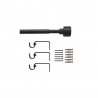 Kit de tringle à rideauDuplo Diam.16 mm Noir fonce 160-300 cm