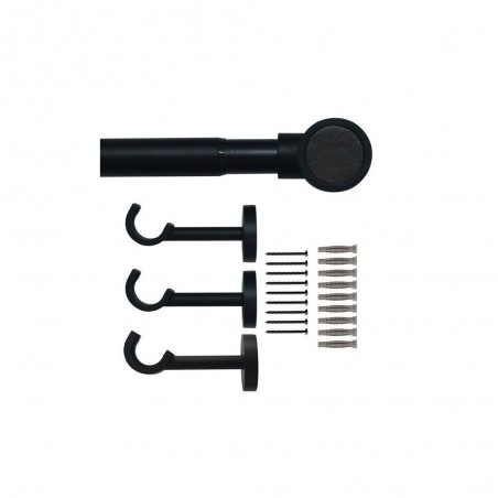 Kit de tringle à rideauKoky Diam.25 mm Noir fonce 160-300 cm