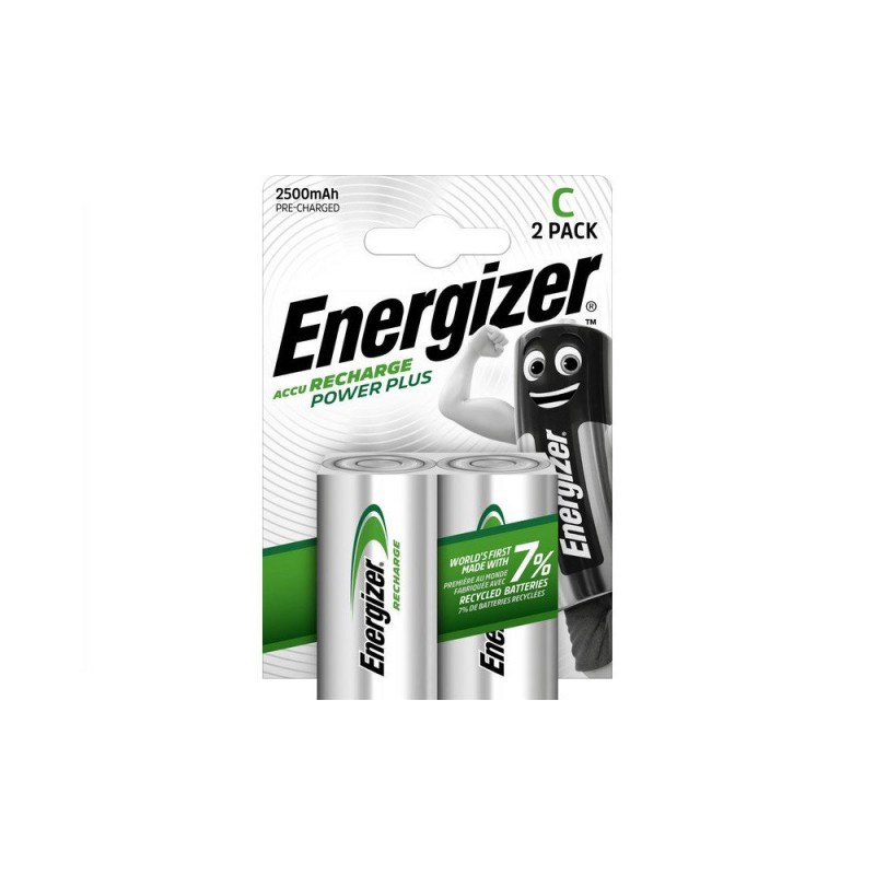 Lot de 2 piles rechargeable Lr14 2200 Mah Energizer