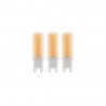 Lot de 3 ampoules led à filament dépoli capsule G9 40 W LEXMAN