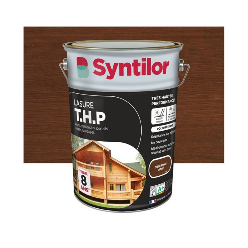 Lasure SYNTILOR THP 8 ans chêne foncé satiné 5 L -  - meilleure qualité