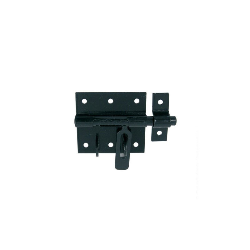 Verrou De Box Porte Cadenas Acier Prépeint H.100 X L.150 X P.25 Mm
