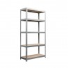 Etagere acier galvanise 5 tablettes l.90xH.180xP.40
