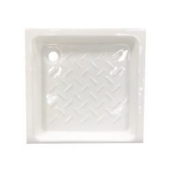 Receveur de douche carré 80X80cm porcelaine blanc -  - meilleure qualité
