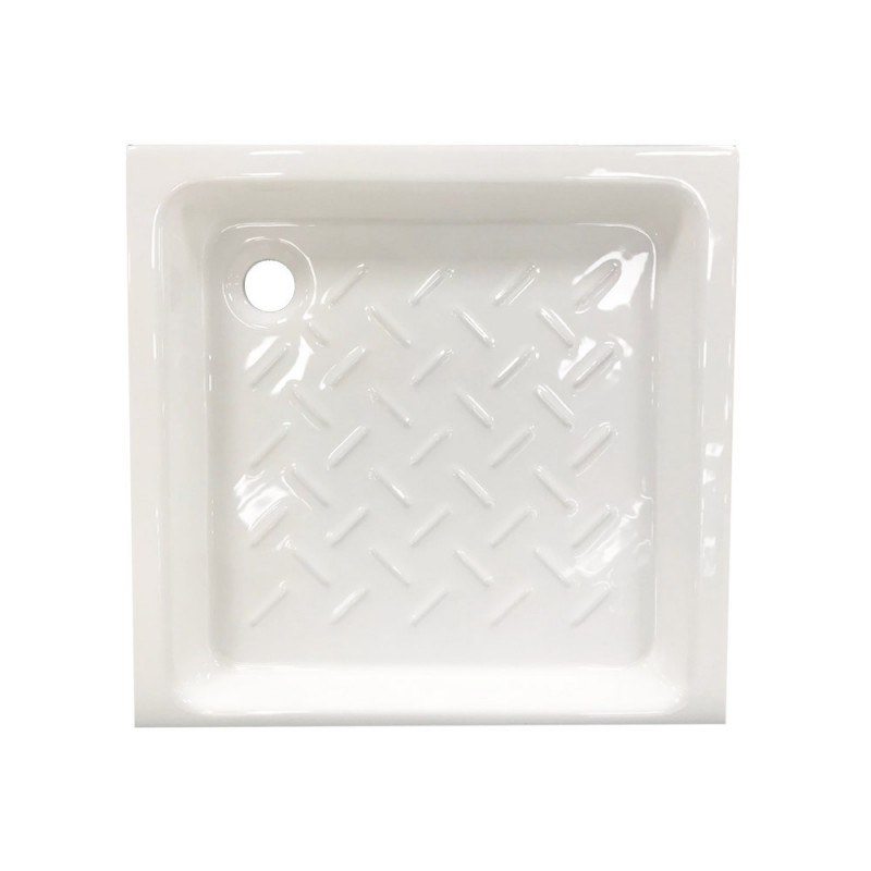 Receveur de douche carré 80X80cm porcelaine blanc -  - meilleure qualité