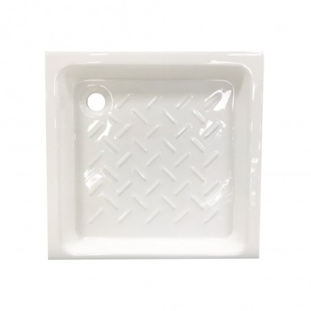 Receveur de douche carré 80X80cm porcelaine blanc -  - meilleure qualité