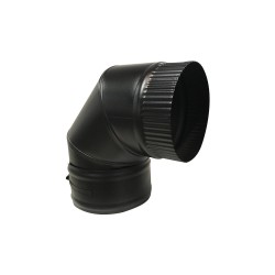 Coude de poêle à bois 90 Diamètre de 150mm