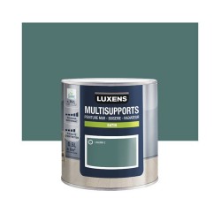 Peinture satiné mur boiserie et radiateur LUXENS Laguna 2 vert 0.5 litre