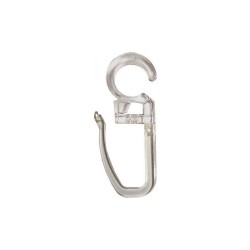 Agrafes de tringle à rideau design en plastique trasparent 35 Mm