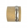 Lot de 2 embouts bouchon Design chêne clair naturel Diam.28 mm