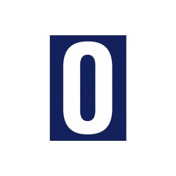 Chiffre 0 en plastique