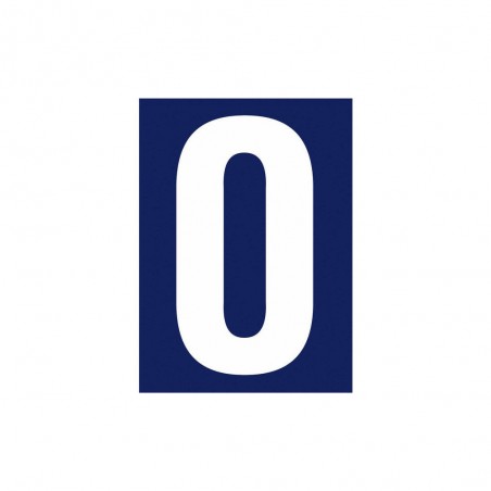 Chiffre 0 en plastique