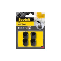 Lot de 4 embouts multitaille SCOTCH diam. de 16 à20 mm noir
