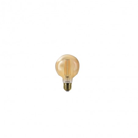 Ampoule décorative led ambré globe 80 mm E27 50 W blanc très chaud PHILIPS