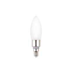 Ampoule led à filament opaline flamme E14 40 W LEXMAN