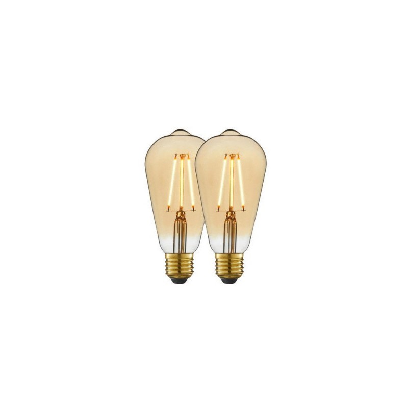 Ampoule décorative led à filament ambré edison E27 5 W