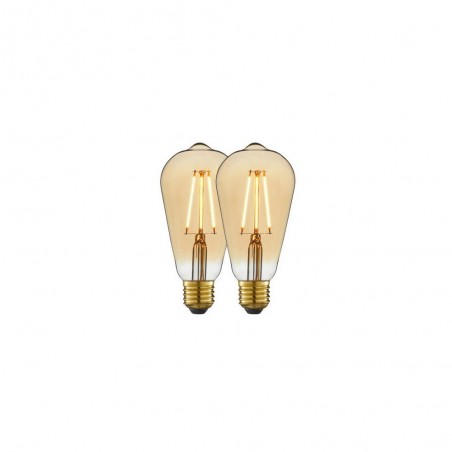 Ampoule décorative led à filament ambré edison E27 5 W