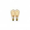 Ampoule décorative led à filament ambré edison E27 5 W