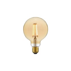 Ampoule ledE27 Globe 95 ambrée 40W