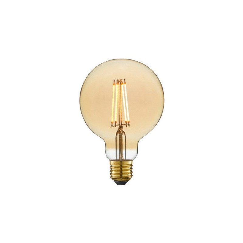 Ampoule ledE27 Globe 95 ambrée 40W
