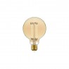 Ampoule décorative led à  filament ambré globe 95 mm E27 5.8 W