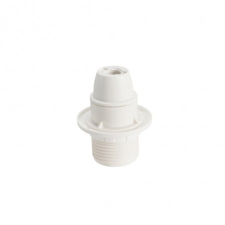Douille Electrique E14 à Vis Thermoplastique Blanc