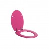 Abattant wc pop bois compresse fixe rose mat