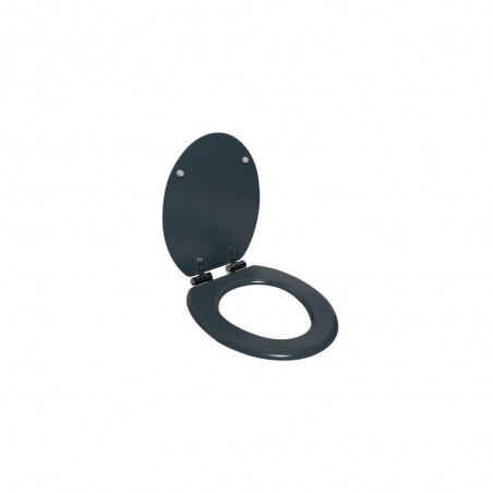 Abattant wc purity frein chute declipsable bois compresse gris mat