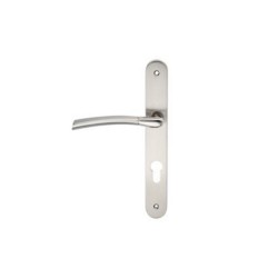 Poignée porte eina g 195mm trou cylindre inox