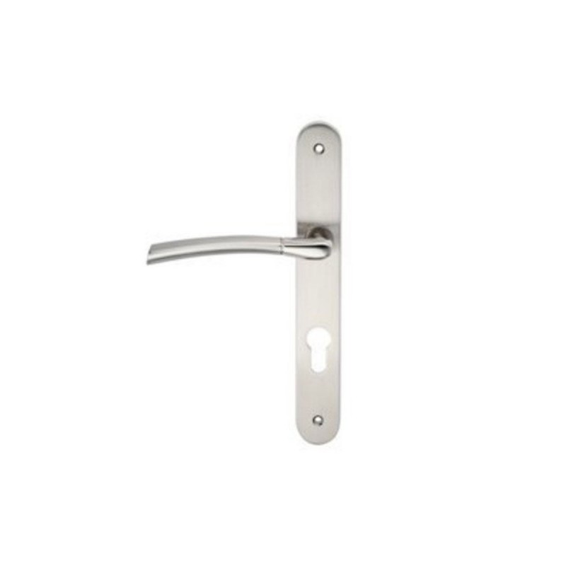 Poignée porte eina g 195mm trou cylindre inox