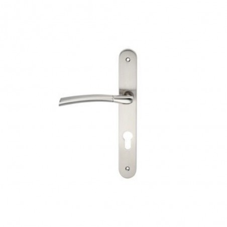 Poignée porte eina g 195mm trou cylindre inox