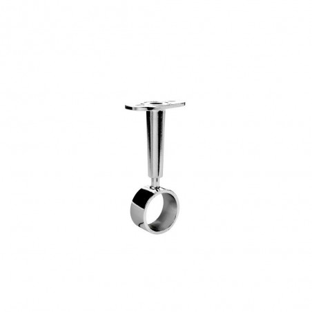 Lot de 1 support de barre de penderie D25 mm rond chrome 21.67 m