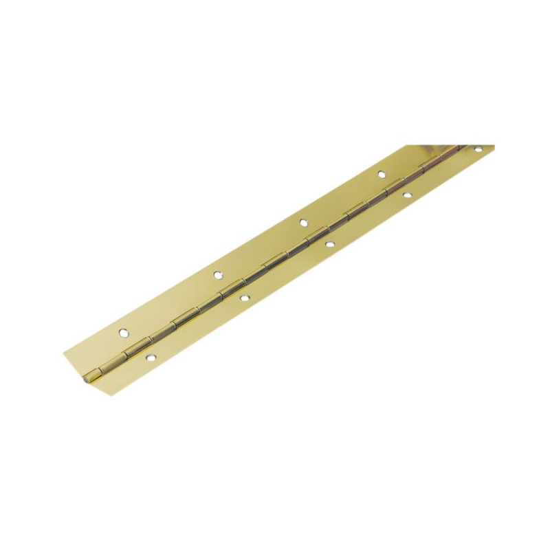 Charnière piano en acier laitonné 32X600