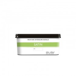 Peinture satiné pour murs intérieurs 2.5 L -  - meilleure qualité