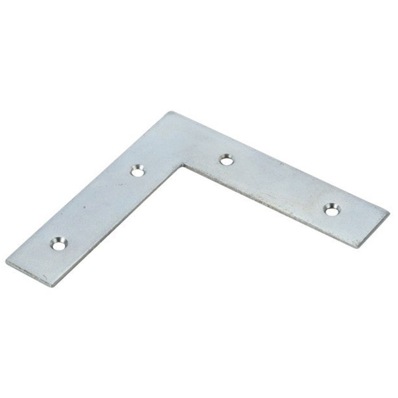 Equerre dassemblage plate acier zinguéL.100 Mm