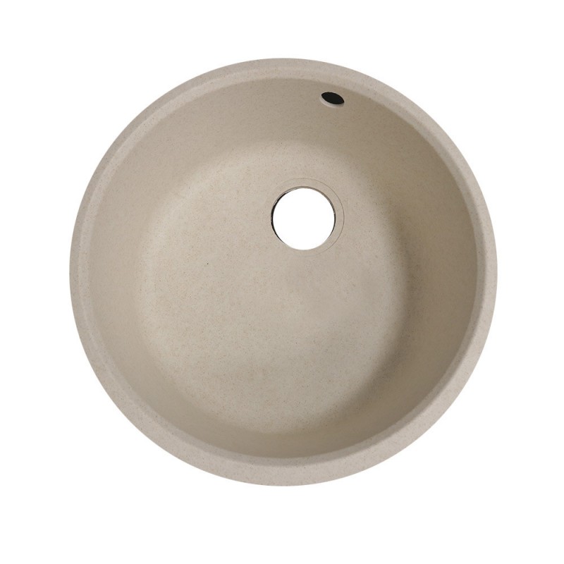 Evier à encastrer D50x19 sable 1 cuve mirade -  - meilleure qualité