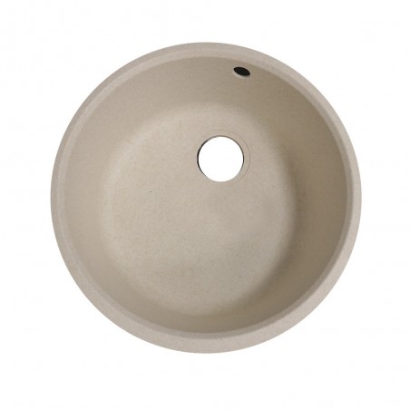 Evier à encastrer D50x19 sable 1 cuve mirade -  - meilleure qualité